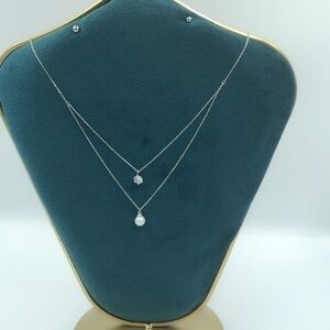 - New S925 Double chain sterling silver neck…